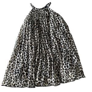 Rare Editions Cheetah Print Pleated Dress - Size 2